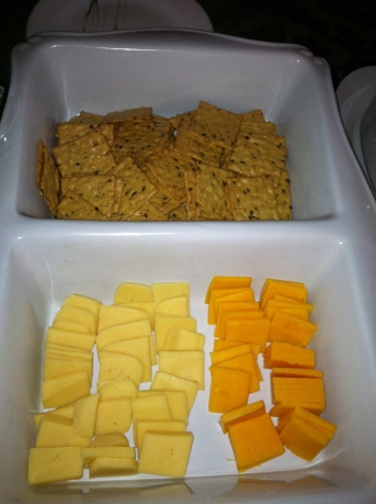 Cheese and crackers 