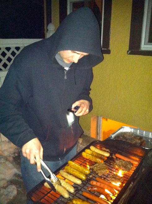 Matt being the grill master